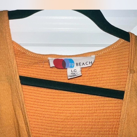 FREE PEOPLE beach yellow/orange maxi dress - Picture 2 of 4